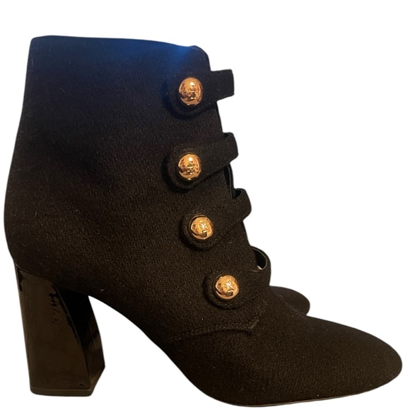 Tory Burch Shoes - Tory Burch Black Marissa Wool Bootie Size 9.5